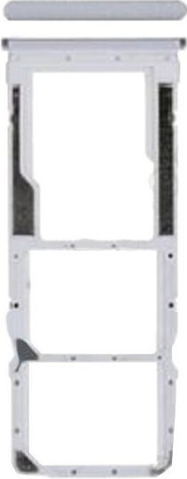 Υποδοχή κάρτας Dual SIM SD Tray Λευκό για Redmi Note 9