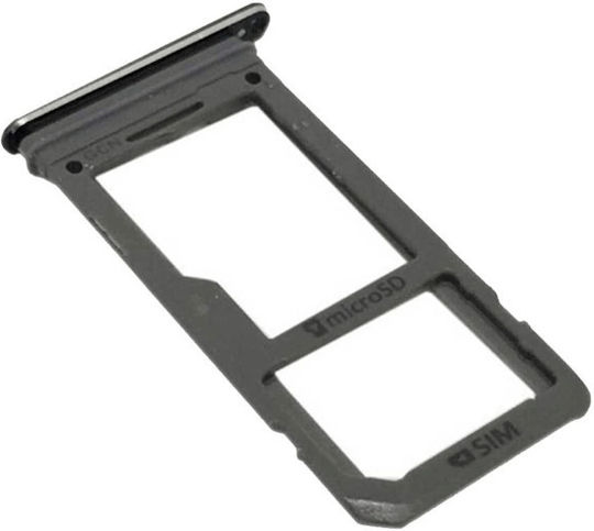 Υποδοχή Κάρτας Single SIM SD SIM Tray Μαύρο για Galaxy S8+