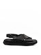 Aerostep Flatforms Leather Crossover Women's Sandals Black