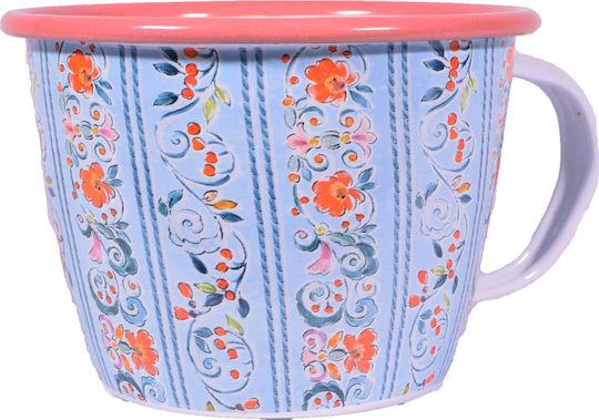 SP Souliotis Floral Metallic Blue Mug