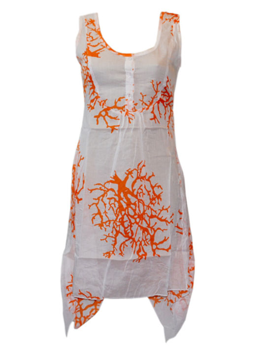 Summer Dress in Fashion Colors Orange