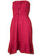 Sommerkleid Trägerlos Fuchsia Shrugs Sommerkleid