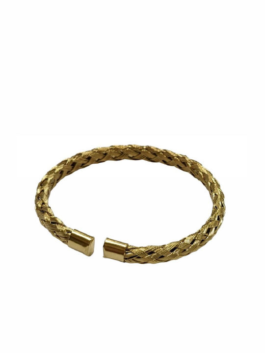 Kostibas Fashion Bracelet Handcuffs made of Steel Gold Plated