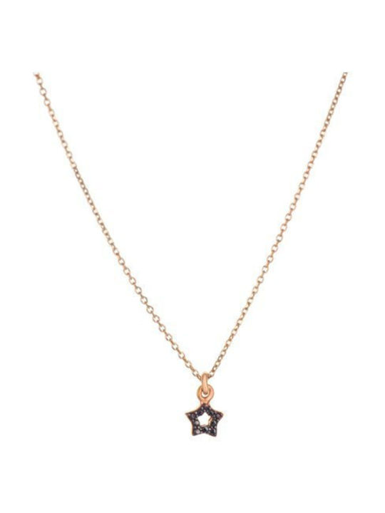 Paraxenies Halskette mit Design Stern aus Vergoldet Silber