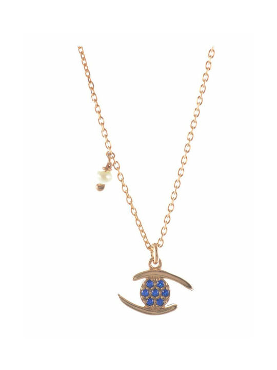 Paraxenies Necklace from Gold Plated Silver with Zircon