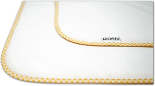 Ninetta Bebe Flauschiges Decke zum Einwickeln Gelb 80x90cm