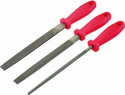 Lux Tools Σετ Λίμες με Λαβή 3τμχ
