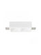 Rendl Light Studio Τετράγωνο Γύψινο Χωνευτό Σποτ με Ντουί GU10 Λευκό 1τμχ