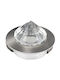 Horoz Electric Round Metallic Recessed Spot with Integrated LED and Natural White Light Silver 1pcs