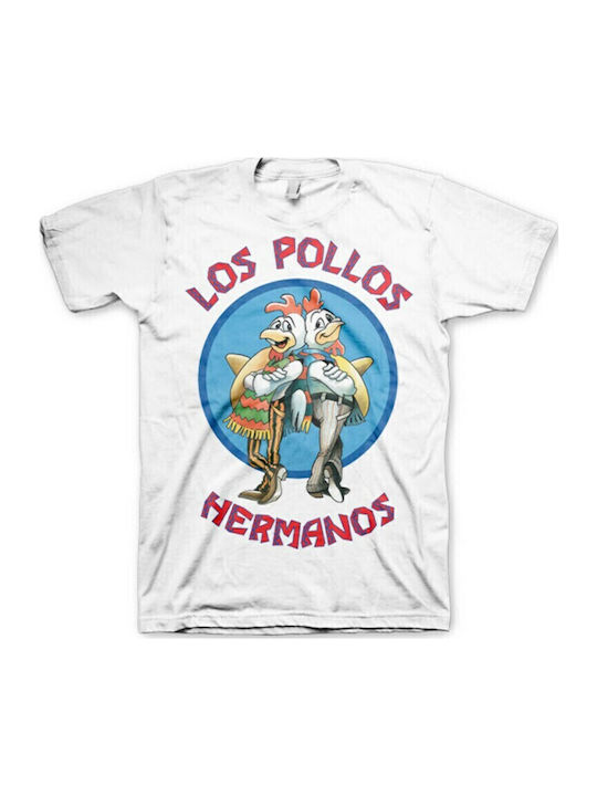 Pegasus Tricou Los Pollos Hermanos Alb
