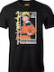 Cotton Division T-shirt Naruto σε Μαύρο χρώμα
