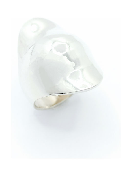 PS Silver Women's Silver Ring with Stone