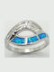 PS Silver Ring with Stones made of Silver