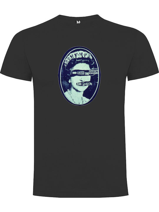 Tshirtakias GOD SAVE T-shirt Μαύρο