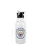 Koupakoupa Manchester City Fc Sticla de apa Oțel inoxidabil 600ml Alb
