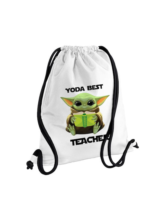 Koupakoupa Yoda Best Teacher Gym Backpack White