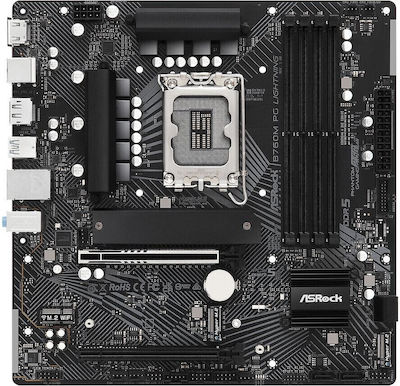 ASRock B760M PG Lightning Motherboard Micro ATX with Intel 1700 Socket