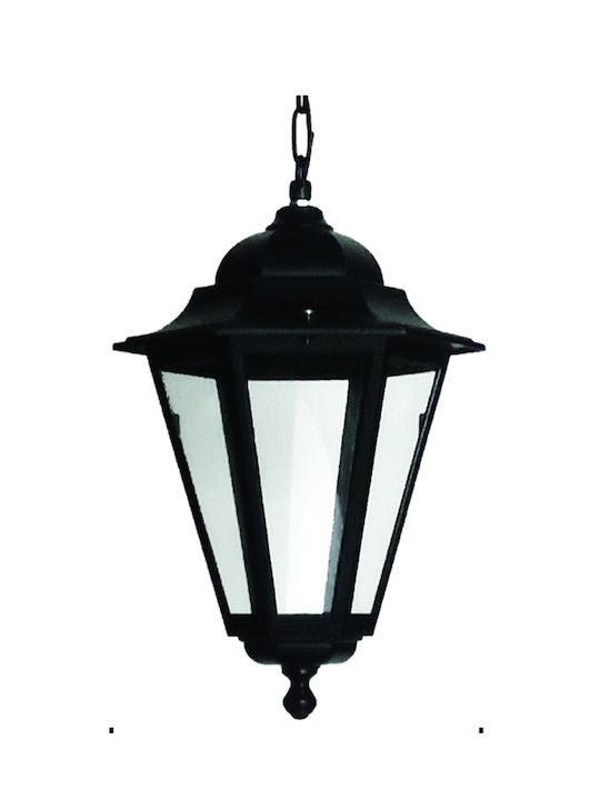 Lido Outdoor Hanging Ceiling Light in Black Color 109624