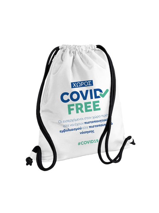 Koupakoupa Covid Free Gr Gym Backpack White