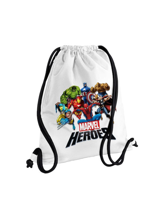 Koupakoupa Marvel Heroes Gym Backpack White