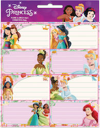 Gim Princess Notebook Labels 8 Pieces