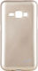 Beeyo Back Cover Σιλικόνης Χρυσό (Galaxy J1 2016)