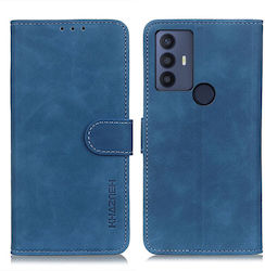 Khazneh Litchi Skin Texture Leather Back Cover Μπλε (TCL 306 / 305 / 30 SE / 30E)