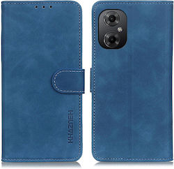 Khazneh Litchi Skin Texture Leather Back Cover Μπλε (Poco M4 5G)