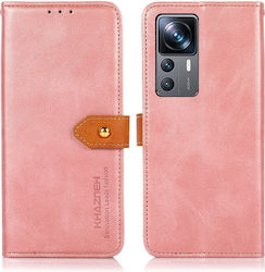 Khazneh Leather Ροζ Χρυσή (Xiaomi 12T / 12T Pro) Khazneh Leather Ροζ Χρυσή (Xiaomi 12T / 12T Pro)