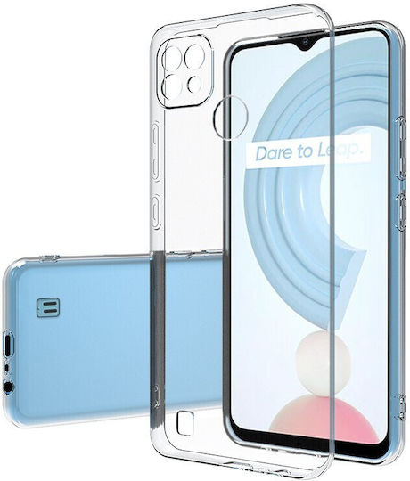 Green On Back Cover Silicone Green (Realme C21)