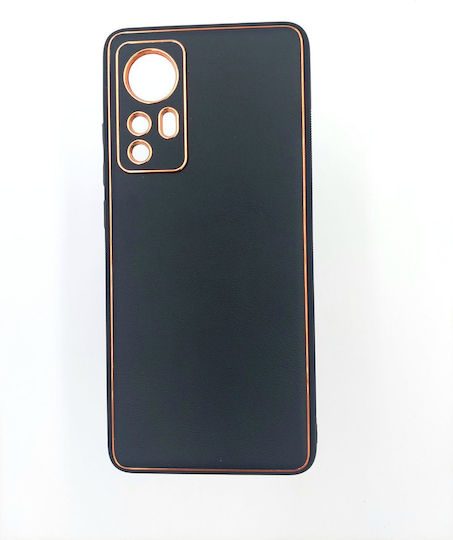 Tel Protect Luxury Umschlag Rückseite Silikon Schwarz (Xiaomi 12, 12x)