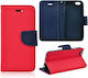 NetOne Wallet Synthetic Leather Red (Galaxy A03)