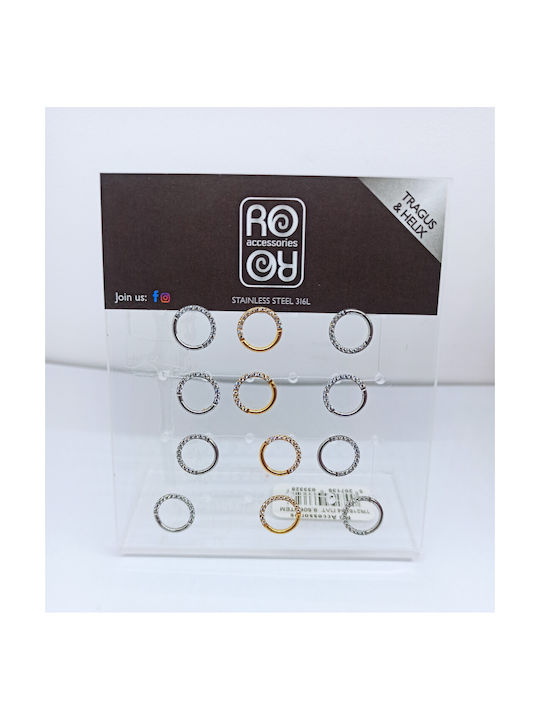 Ro-Ro Accessories Single Earring Hoop made of Steel