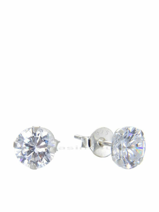 Asimi Body Piercing Обици от Сребърен с Камъни 5mm