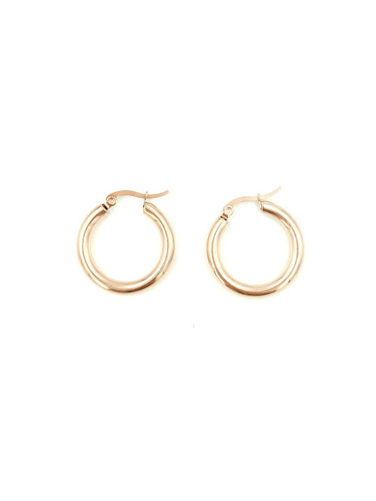 Earrings Hoops made of Steel Gold Plated