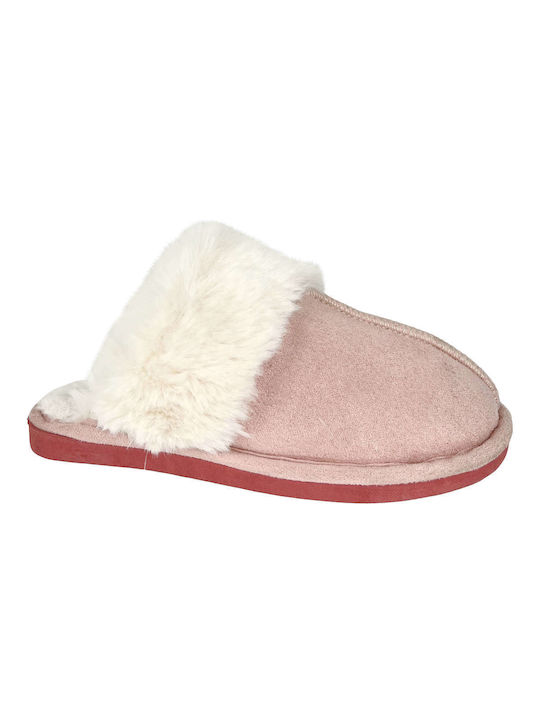 Ligglo Women's Slippers with Fur Pink -PINK