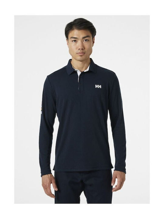 Helly Hansen Ανδρική Μπλούζα Μακρυμάνικη Polo Navy Μπλε