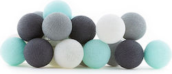 Cotton Ball Lights Lichterketten Für Innenraum LED Mit 20 Bälle