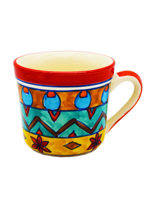 Ceramic Cup Multicolour 400ml