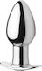 XR Anal Plug mit kabelloser Funktion und Vibration Groß Silber