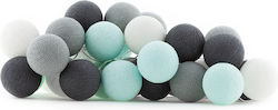 Cotton Ball Lights LED Garland Lights with 35 Balls