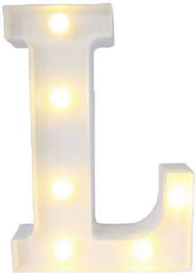 Decorative Lamp Letter White
