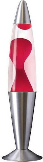 Dekorative Lampe Lavalampe Silber