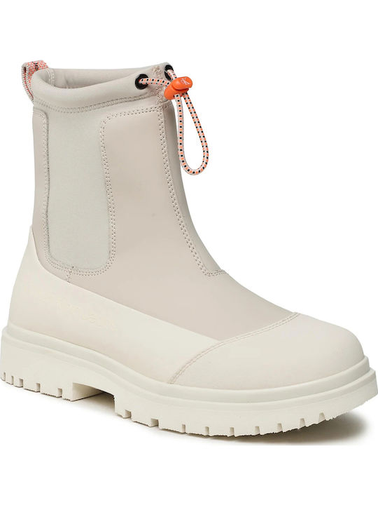 Stiefeletten Damen Weiß