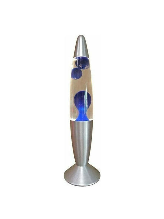 Διακοσμητικό Φωτιστικό Lava Lamp σε Μπλε Χρώμα