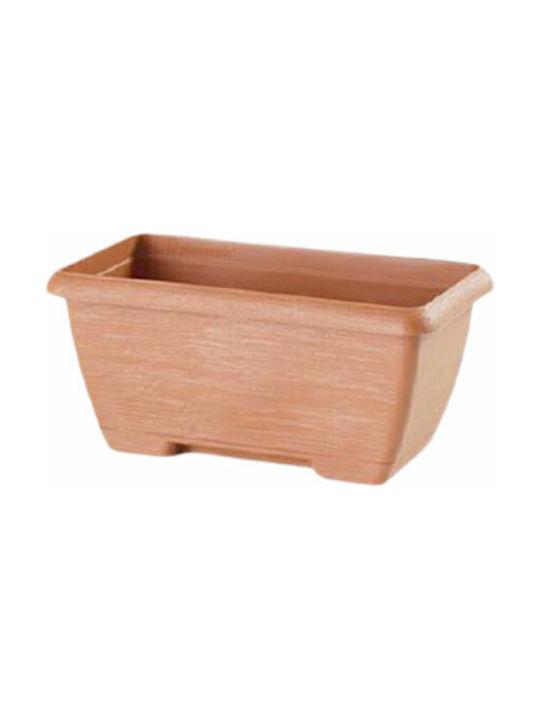 Plastecnic Planter Box 42x10cm in Orange Color 007.5374207