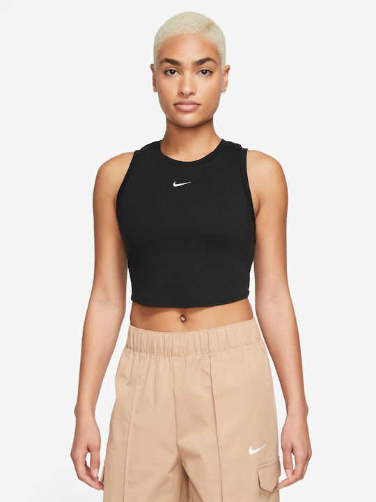 Nike Γυναικεία Αθλητική Μπλούζα Αμάνικη Μαύρη