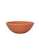 Ceramart Topf Runder Topf Keramik Braun 30x30x10cm.