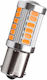 Lamps Car P21W-BA15S-1156 LED Yellow 12V 1pcs