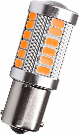 Lamps Car P21W-BA15S-1156 LED Yellow 12V 1pcs
